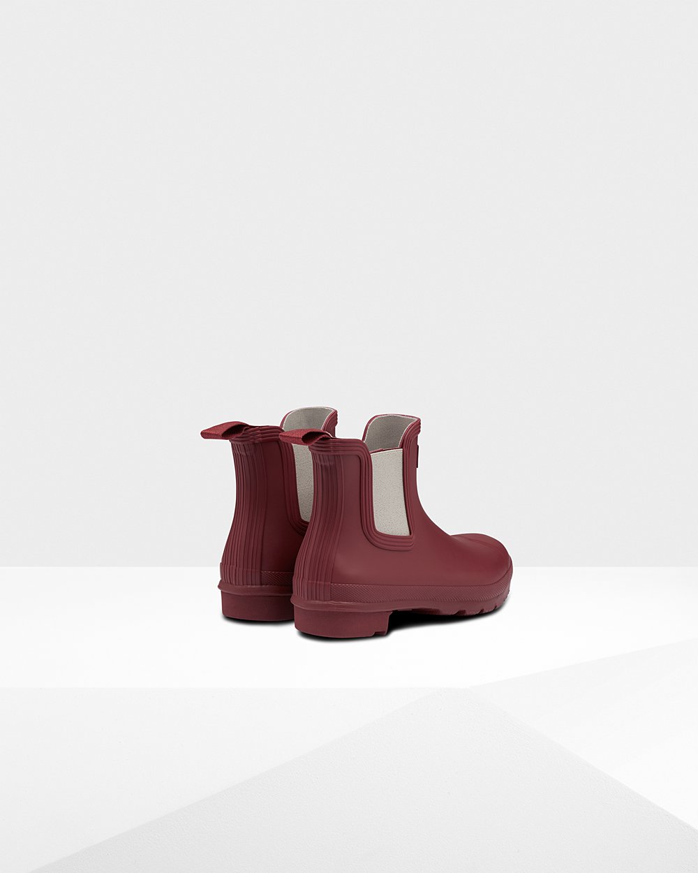 Chelsea Boots Dames - Hunter Original - Grijs Rood/Turquoise Licht Grijs - 36ORZNTFM